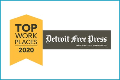 Top Work Places 2020 Detroit Free Press Logo