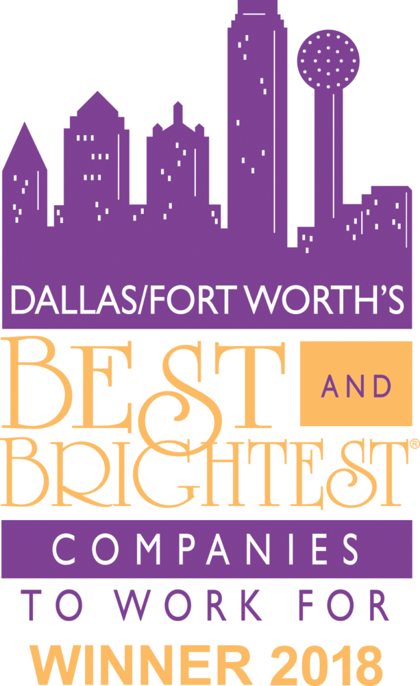 Dallas/Fort Worth's Best and Brightest Companies to Work For Winner 2018 Logo