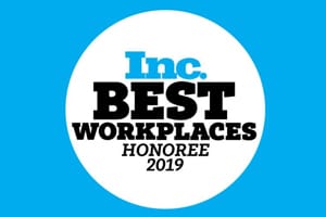 Inc. Best Workplaces 2019 Honoree Logo