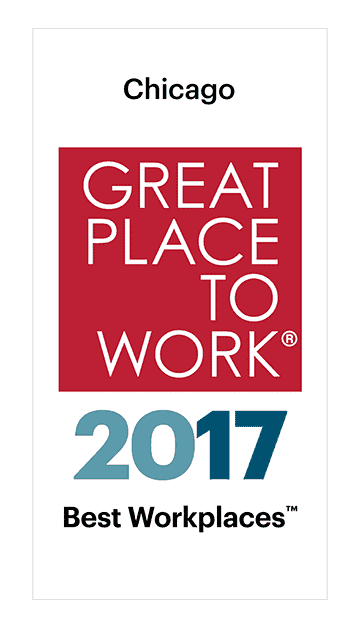 Chicago's Great Place to Work 2017 Best Workplaces Logo