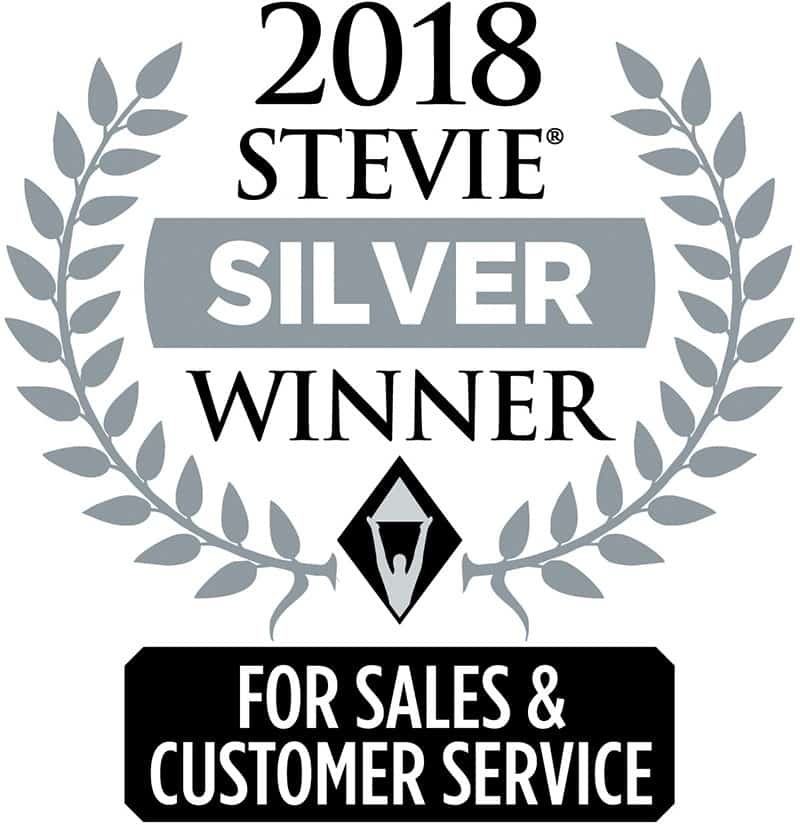 2018 Silver Stevie Winner for Sales & Customer Service Logo