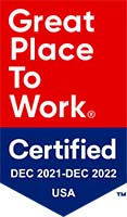 Great Place to Work Certified 21-22 Logo