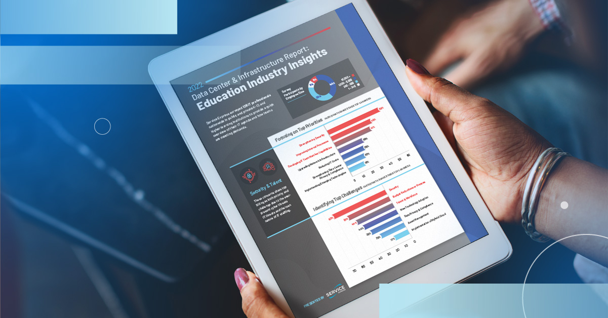 2022 Data Center & Infrastructure Report: Education Industry Insights on iPad close-up | Service Express